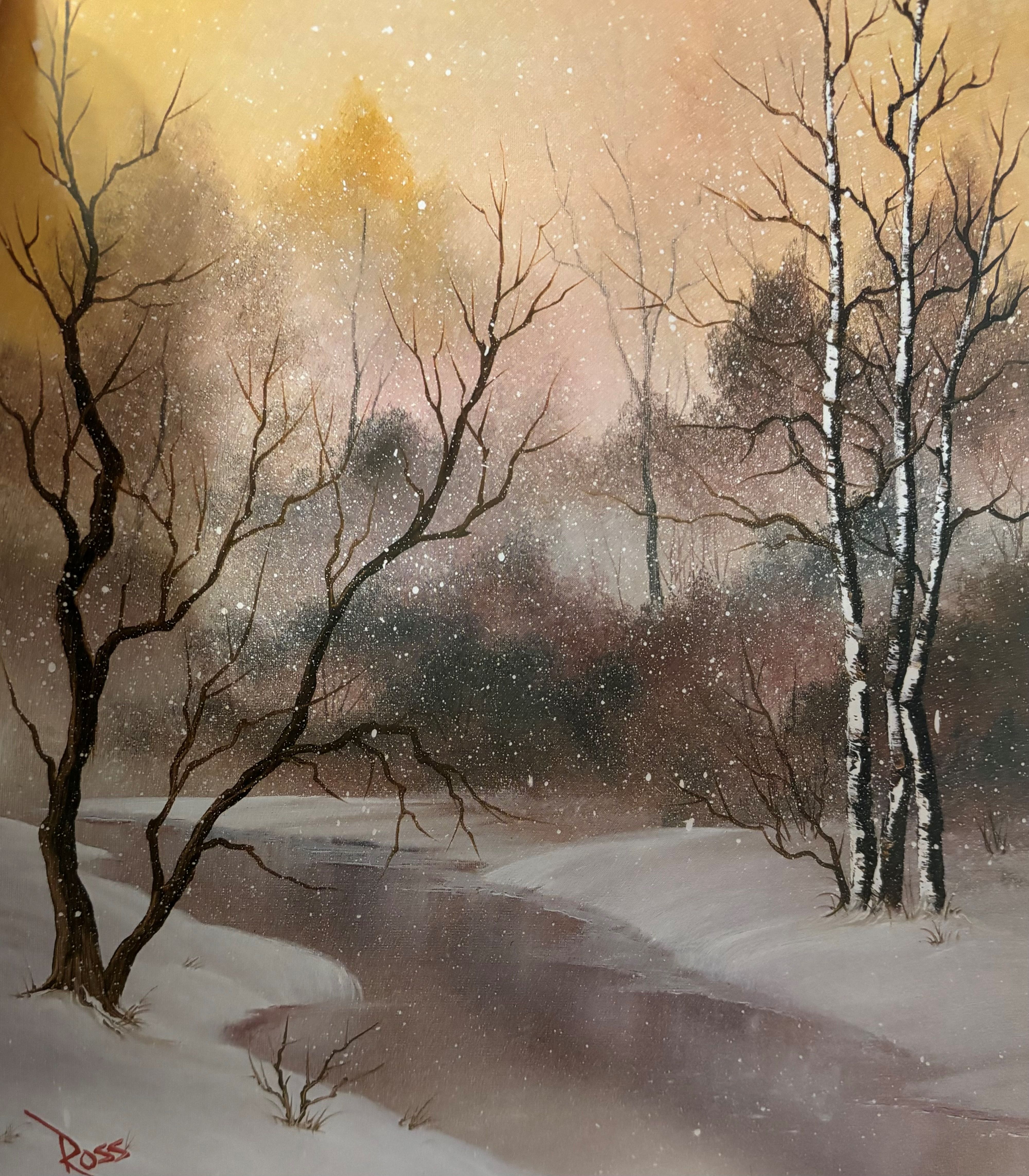 "Magischer Schneefall" nach Bob Ross &reg; Maria Mehrbrodt