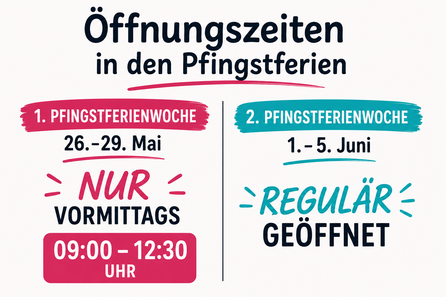 Öffnet die Seite 'Pfingstferien'